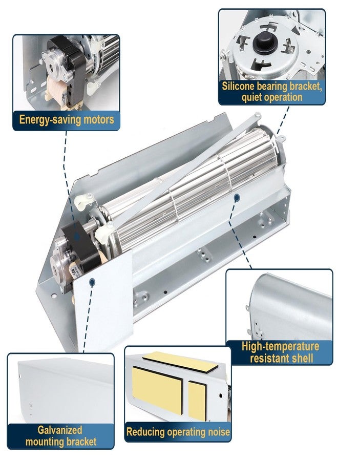 Aibabcue Fireplace Blower Fan Kit FBK-250 Replacement for Superior, Astria, Lennox Fireplace, Blower Fan for Lennox MPD3530CNM IMDV3530CNM HB-RB250 HBRB250 Superior BC-36 DR-500CMN - Image 5